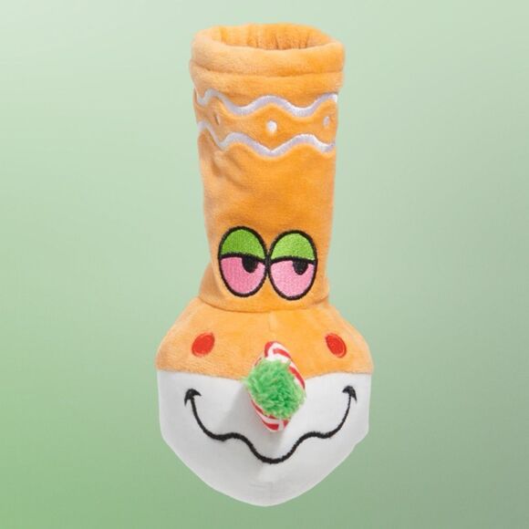 NIP Bark Box 420 Plush Treat Squeaker Give a Dog A Ginger B*ONG Toy NEW UNOpened - Picture 2 of 2